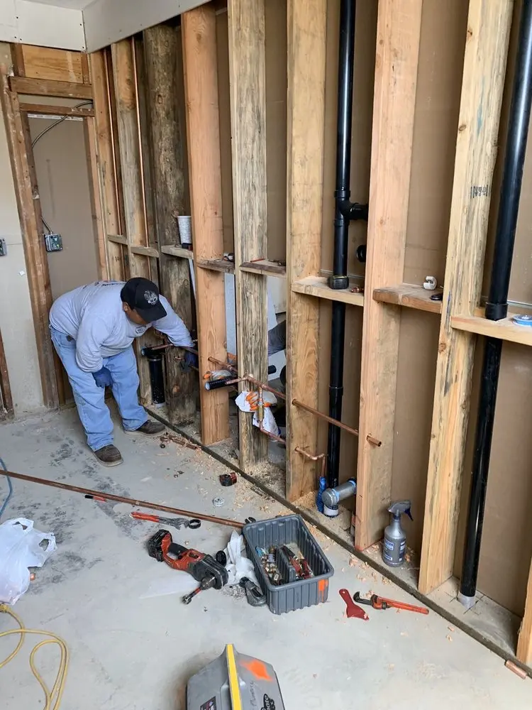 Commercial rough-in plumbing for Commercial Plumbing in North Fair Oaks